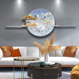 Tranh phù điêu treo tường trang trí phòng khách hiện đại cao cấp Mã PĐ012