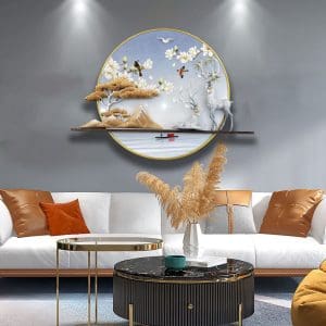 Tranh phù điêu treo tường trang trí phòng khách hiện đại cao cấp Mã PĐ03