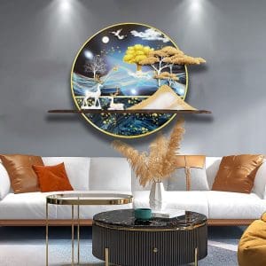 Tranh phù điêu treo tường trang trí phòng khách hiện đại cao cấp Mã PĐ06