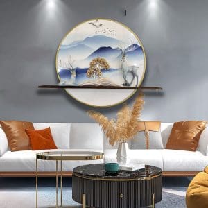 Tranh phù điêu treo tường trang trí phòng khách hiện đại cao cấp Mã PĐ07