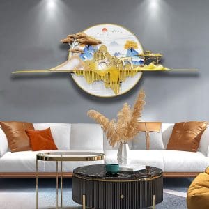 Tranh phù điêu treo tường trang trí phòng khách hiện đại cao cấp Mã PĐ09