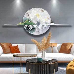Tranh phù điêu treo tường trang trí phòng khách hiện đại cao cấp Mã PĐ08