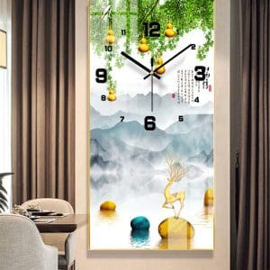 Tranh đồng hồ treo tường Mã TDH02