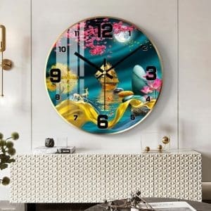 Tranh đồng hồ tròn treo tường mẫu thuận buồm xuôi gió DHT08