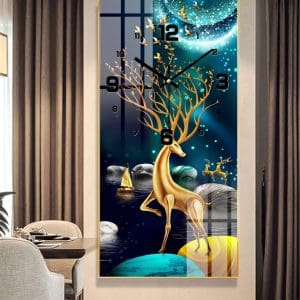 Tranh đồng hồ treo tường Mã TDH012