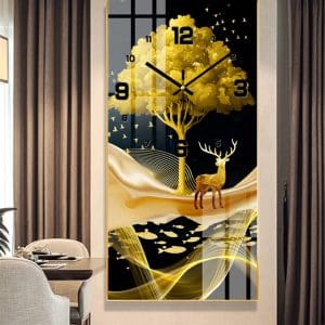 Tranh đồng hồ treo tường Mã TDH015