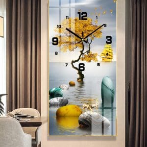 Tranh đồng hồ treo tường Mã TDH021