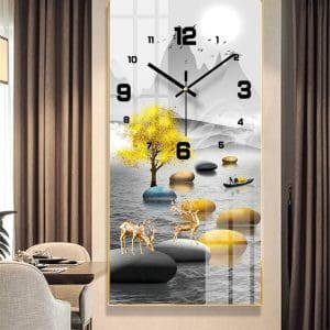 Tranh đồng hồ treo tường Mã TDH023