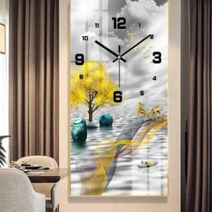 Tranh đồng hồ treo tường Mã TDH030