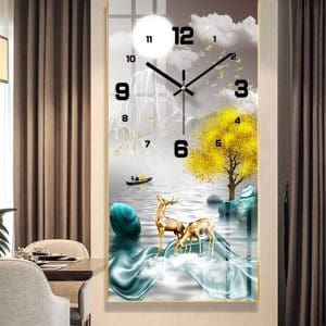 Tranh đồng hồ treo tường Mã TDH027