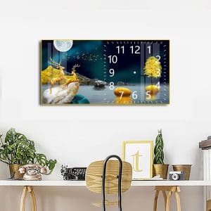 Tranh đồng hồ treo tường Mã TNH042