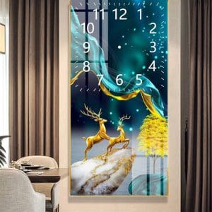 Tranh đồng hồ treo tường Mã TDH024