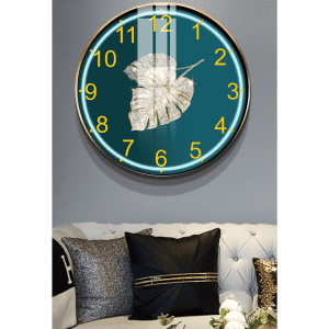 Tranh đồng hồ tròn treo tường hiện đại DHT027