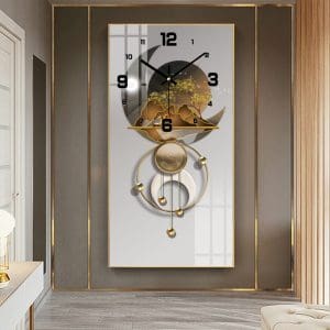 Tranh đồng hồ hiện đại treo tường TDH032