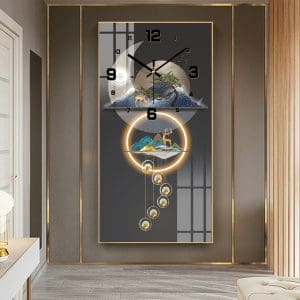 Tranh đồng hồ hiện đại treo tường TDH033