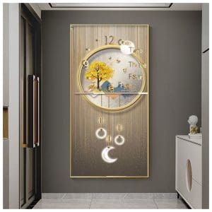 Tranh đồng hồ hiện đại treo tường TDH051