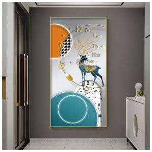 Tranh đồng hồ treo tường hiện đại TDH066