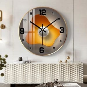Tranh đồng hồ tròn trừu tượng treo tường DHT041