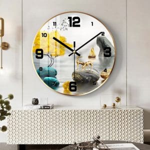 Tranh đồng hồ tròn thuận buồm xuôi gió treo tường Mã DHTB04