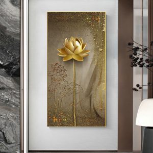 Tranh Hoa Sen Treo Tường Phòng Khách THS24