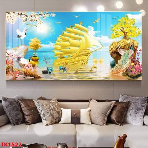 Tranh  Thuận Buồm Xuôi Gió treo phòng khách TB17
