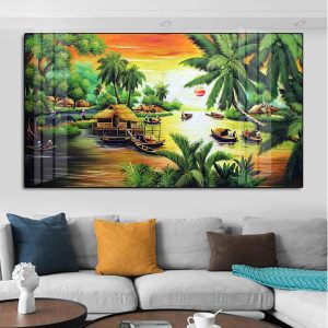 Tranh  Tranh Đồng Quê Treo Phòng Khách ĐQ11