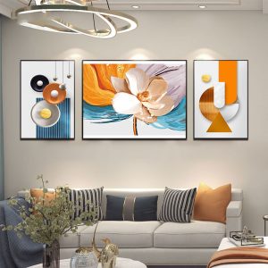 Tranh Hoa treo phòng khách H30