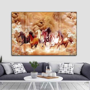 Tranh Mã Đáo Thành Công Treo Tường Phòng Khách MD08