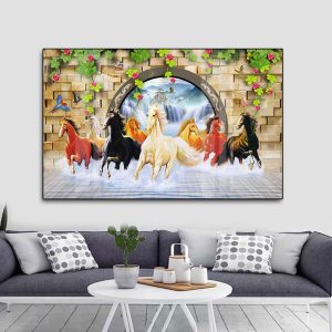 Tranh  Mã Đáo Thành Công Treo Tường Phòng Khách MD10