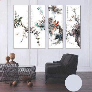 Tranh Tứ Qúy Tùng Cúc Trúc Mai Trang Trí Phòng Khách TQ05