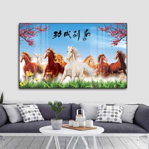 Tranh Mã Đáo Thành Công Treo Tường Phòng Khách MD12