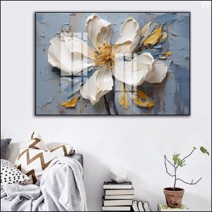 Tranh Hoa treo phòng khách H18