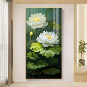 Tranh Hoa Sen Treo Tường Phòng Khách THS17