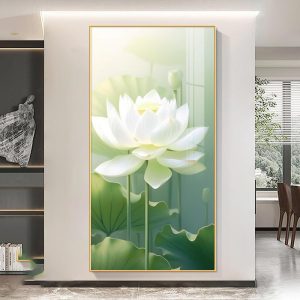 Tranh Hoa Sen Treo Tường Phòng Khách THS21