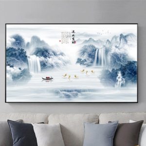 Tranh Phong Cảnh Thủy Mặc Treo Tường TM06