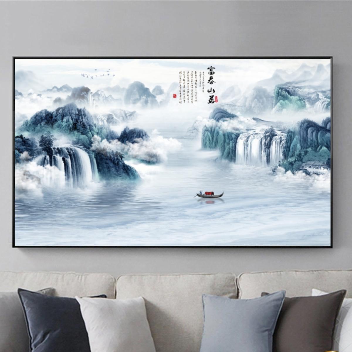 Tranh Phong Cảnh Thủy Mặc Treo Tường TM09