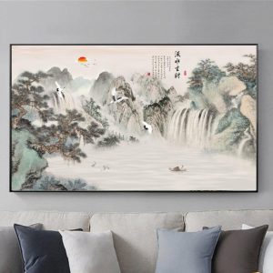 Tranh Phong Cảnh Thủy Mặc Treo Tường TM08