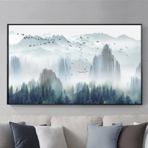 Tranh Phong Cảnh Thủy Mặc Treo Tường TM02