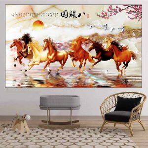 Tranh Treo Tường Mã Đáo Thành Công Treo Phòng Khách MD21