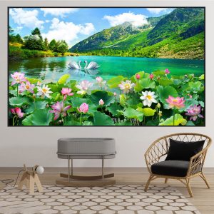 Tranh Treo Tường Sơn Thủy Hữu Tình Treo Phòng Khách ST23