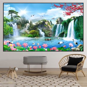 Tranh Sơn Thủy Hữu Tình Treo Phòng Khách ST06