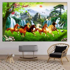 Tranh  Mã Đáo Thành Công Treo Tường Phòng Khách MD27