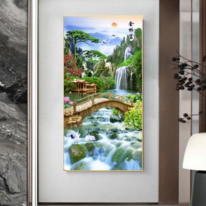 Tranh Sơn Thủy Hữu Tình Treo Phòng Khách SHT27