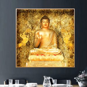 Tranh  Phật Ngài A Di Đà Treo Phòng Thờ TP01