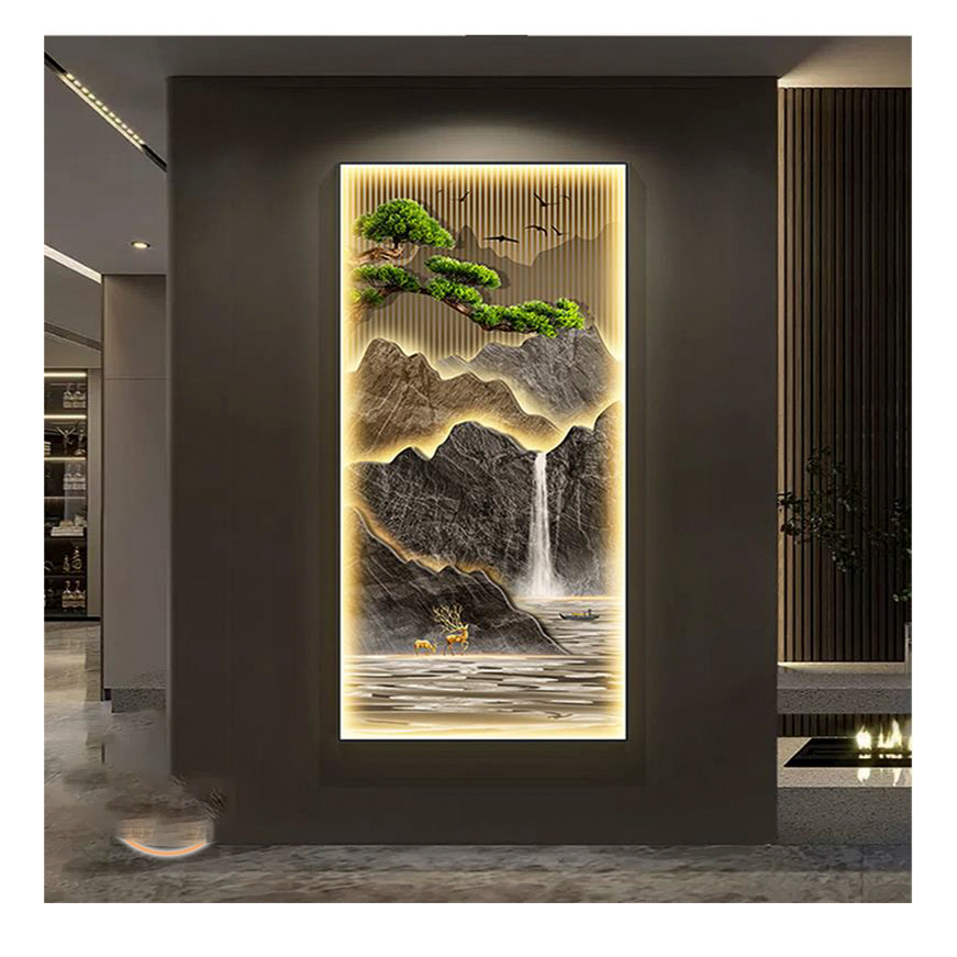 Tranh Led Tráng Gương Treo Phòng Khách LED13