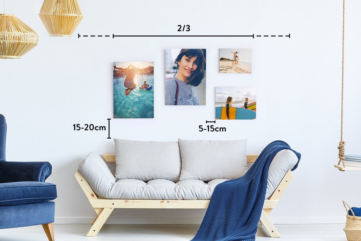 Hướng dẫn cách treo tranh theo kích thước và bố cục